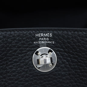 エルメス HERMES リンディ ミニ 20 ブラック トリヨンクレマンス ショルダーバッグ シルバー金具 新品 未使用 黒