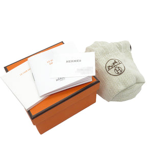 エルメス HERMES ケリーツイスト ゴールド スイフト メタル T2 ブレスレット ローズゴールド金具 茶 PG金具