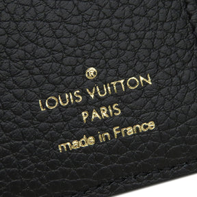 ルイヴィトン LOUIS VUITTON ポルトフォイユ ゾエ M62935 ノワール モノグラムアンプラント 三つ折り財布 ゴールド金具 黒 コンパクト ウォレット