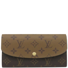 ルイヴィトン LOUIS VUITTON ポルトフォイユ エミリー M82157 モノグラム×モノグラムリバース モノグラムキャンバス モノグラムリバースキャンバス 長財布 ゴールド金具 茶