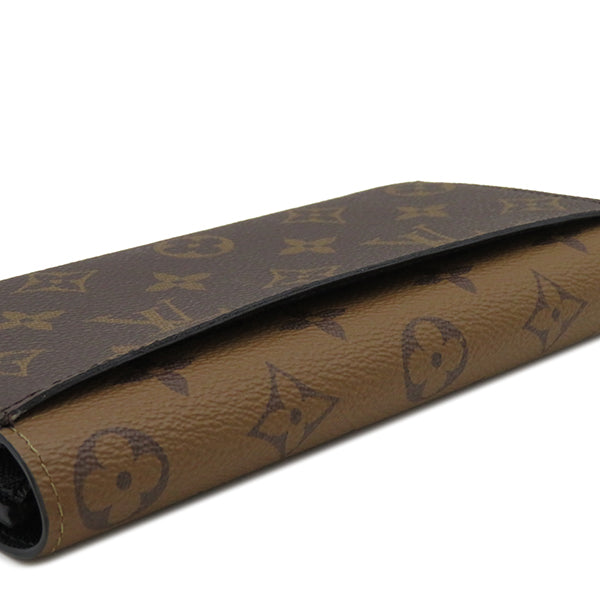 ルイヴィトン LOUIS VUITTON ポルトフォイユ エミリー M82157 モノグラム×モノグラムリバース モノグラムキャンバス モノグラムリバースキャンバス 長財布 ゴールド金具 茶