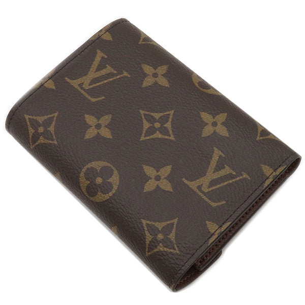 ルイヴィトン LOUIS VUITTON ポルトフォイユ ヴィクトリーヌ M62472 モノグラム モノグラムキャンバス 三つ折り財布 ゴールド金具 茶 コンパクト イニシャル入り