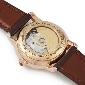 フレデリック・コンスタント FREDERIQUE CONSTANT ダブル ハートビート FC-310CDHB2PD4 自動巻き レディース OH済 純正ダイヤ ブラウン