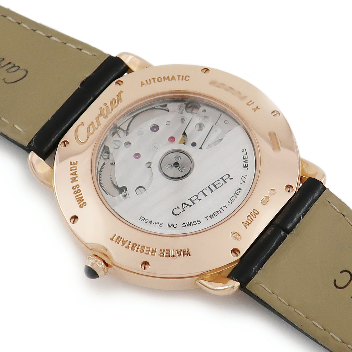 カルティエ Cartier ロンド ルイ カルティエ W6801005 自動巻き メンズ K18PG無垢 ローマン デイト