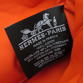 エルメス HERMES ボリードポーチ ブラック コットン ポーチ シルバー金具 黒