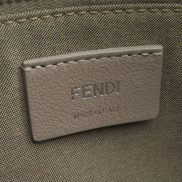 フェンディ FENDI バイザウェイ ミディアム 8BL124 グレージュ系 レザー 2WAYバッグ シルバー金具 ショルダー ハンドバッグ