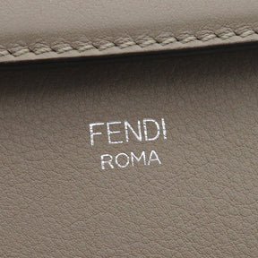 フェンディ FENDI バイザウェイ ミディアム 8BL124 グレージュ系 レザー 2WAYバッグ シルバー金具 ショルダー ハンドバッグ