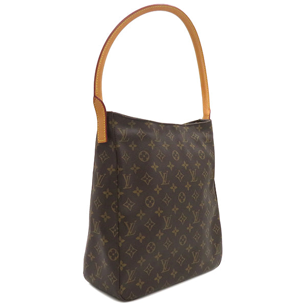 ルイヴィトン LOUIS VUITTON ルーピング GM M51145 モノグラム モノグラムキャンバス ハンドバッグ ゴールド金具 茶