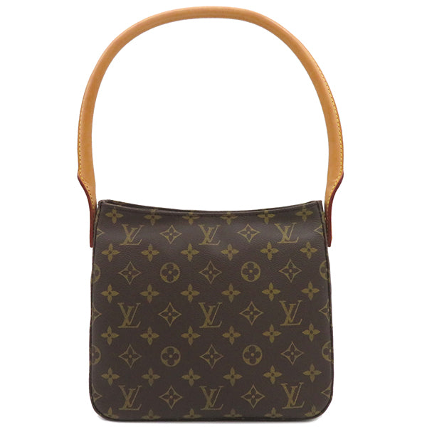 ルイヴィトン LOUIS VUITTON ルーピング MM M51146 モノグラム モノグラムキャンバス ハンドバッグ ゴールド金具 茶 肩掛け