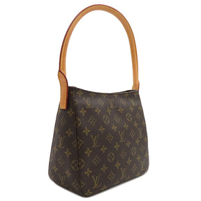 ルイヴィトン LOUIS VUITTON ルーピング MM M51146 モノグラム モノグラムキャンバス ハンドバッグ ゴールド金具 茶 肩掛け