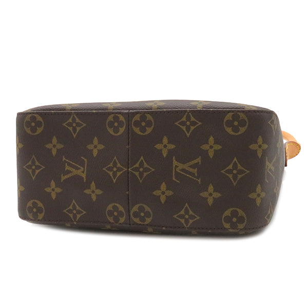 ルイヴィトン LOUIS VUITTON ルーピング MM M51146 モノグラム モノグラムキャンバス ハンドバッグ ゴールド金具 茶 肩掛け