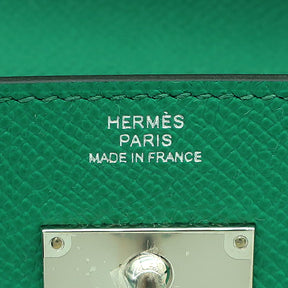 エルメス HERMES ケリーウォレット ロング トゥーゴー ヴェールジェイド ヴォーエプソン 長財布 シルバー金具 新品 未使用 緑 ショルダー