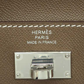 エルメス HERMES ケリーポケット エトゥープ ヴォ―マダム コインケース シルバー金具 新品 未使用 グレージュ