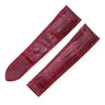 カルティエ Cartier ワインレッド クロコダイル 腕時計パーツ 純正 替え クロコ バンド ベルト ストラップ 22ｍｍ ワインレッド 赤