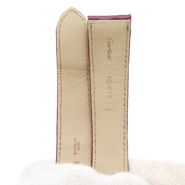 カルティエ Cartier ワインレッド クロコダイル 腕時計パーツ 純正 替え クロコ バンド ベルト ストラップ 22ｍｍ ワインレッド 赤