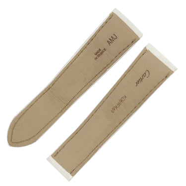 カルティエ Cartier ホワイト クロコダイル 腕時計パーツ 純正 Dバックル用 クロコ ベルト バンド ストラップ 22ｍｍ ホワイト 白