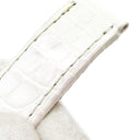 カルティエ Cartier ホワイト クロコダイル 腕時計パーツ 純正 Dバックル用 クロコ ベルト バンド ストラップ 22ｍｍ ホワイト 白