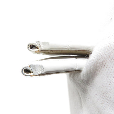 カルティエ Cartier ホワイト クロコダイル 腕時計パーツ 純正 Dバックル用 クロコ ベルト バンド ストラップ 22ｍｍ ホワイト 白