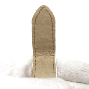 カルティエ Cartier ホワイト クロコダイル 腕時計パーツ 純正 Dバックル用 クロコ ベルト バンド ストラップ 22ｍｍ ホワイト 白