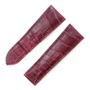 カルティエ Cartier ボルドー クロコダイル 腕時計パーツ 純正 替え クロコ バンド ベルト ストラップ ショート丈 Dバックル用 23ｍｍ ボルドー