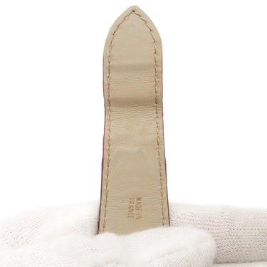 カルティエ Cartier ボルドー クロコダイル 腕時計パーツ 純正 替え クロコ バンド ベルト ストラップ ショート丈 Dバックル用 23ｍｍ ボルドー