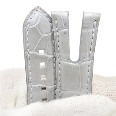 ハリーウィンストン Harry Winston アヴェニューＣ用 クロコバンド グレー クロコダイル 腕時計パーツ 純正 替え ベルト ストラップ 20ｍｍ グレー