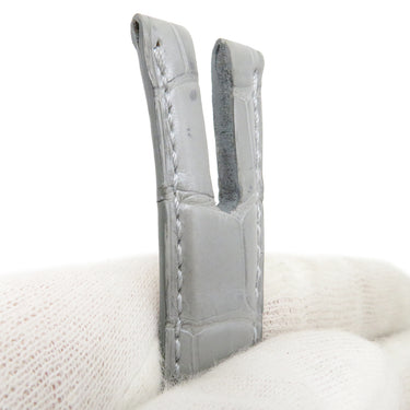 ハリーウィンストン Harry Winston アヴェニューＣ用 クロコバンド グレー クロコダイル 腕時計パーツ 純正 替え ベルト ストラップ 20ｍｍ グレー