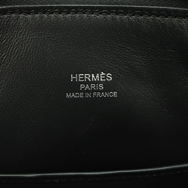 エルメス HERMES ボリード1923 ミニ ピケ コレ ブラック シェーブル 2WAYバッグ シルバー金具 新品 未使用 黒 ワッペン