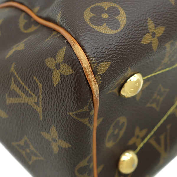 ルイヴィトン LOUIS VUITTON ティヴォリ PM M40143 モノグラム モノグラムキャンバス ハンドバッグ ゴールド金具 茶