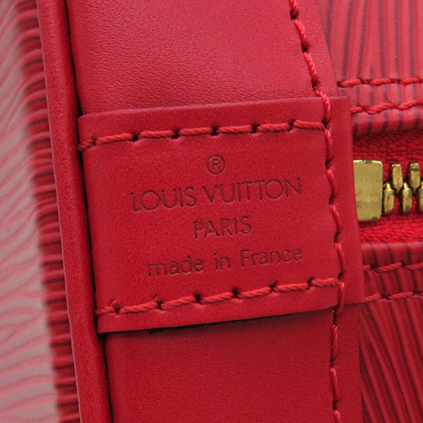 ルイヴィトン LOUIS VUITTON アルマ M52147 カスティリアンレッド エピレザー ハンドバッグ ゴールド金具 赤 ショルダーストラップ欠品