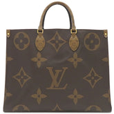 ルイヴィトン LOUIS VUITTON オンザゴー GM M45320 モノグラム モノグラムキャンバス モノグラムリバースキャンバス トートバッグ ゴールド金具 ショルダー バイカラー ジャイアント モノグラム