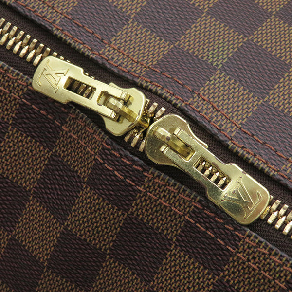 ルイヴィトン LOUIS VUITTON キーポル50 N41427 ダミエ ダミエキャンバス ボストンバッグ ゴールド金具 茶 鍵/パドロック/ネームタグ/ポワニエの欠品