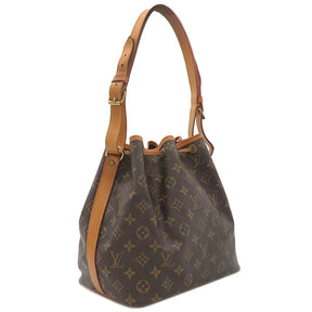 ルイヴィトン LOUIS VUITTON プチ ノエ M42226 モノグラム モノグラムキャンバス ショルダーバッグ ゴールド金具 茶 肩掛け 巾着