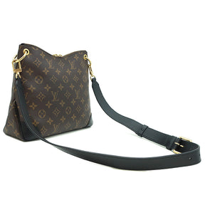 ルイヴィトン LOUIS VUITTON オデオン NM PM M45353 ノワール モノグラムキャンバス ショルダーバッグ ゴールド金具 茶 黒