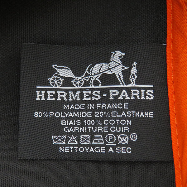 エルメス HERMES トゥルースフラット ネオバン PM ネイビー ポリアミド エラスタン ポーチ シルバー金具 紺 ウエットスーツ風 ボンディング