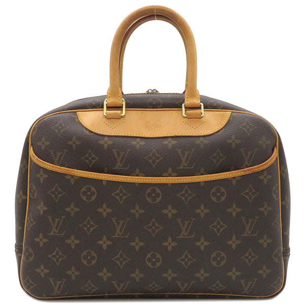 ルイヴィトン LOUIS VUITTON ドーヴィル M47270 モノグラム モノグラムキャンバス ハンドバッグ ゴールド金具 茶 ボーリングバッグ