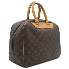 ルイヴィトン LOUIS VUITTON ドーヴィル M47270 モノグラム モノグラムキャンバス ハンドバッグ ゴールド金具 茶 ボーリングバッグ