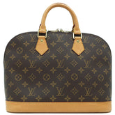 ルイヴィトン LOUIS VUITTON アルマ M51130 モノグラム モノグラムキャンバス ハンドバッグ ゴールド金具 茶