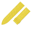 フランクミュラー FRANCK MULLER ロングアイランド 1000用 クロコバンド イエロー クロコダイル 腕時計パーツ 未使用 純正 替え ベルト マット ロング 22mm 黄