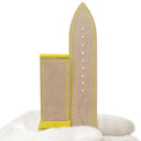 フランクミュラー FRANCK MULLER ロングアイランド 1000用 クロコバンド イエロー クロコダイル 腕時計パーツ 未使用 純正 替え ベルト マット ロング 22mm 黄