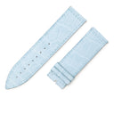 フランクミュラー FRANCK MULLER ロングアイランド 1000用 クロコバンド ライトブルー クロコダイル 腕時計パーツ 純正 替え ベルト ロング マット 22mm ブルー 水色