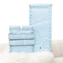 フランクミュラー FRANCK MULLER ロングアイランド 1000用 クロコバンド ライトブルー クロコダイル 腕時計パーツ 純正 替え ベルト ロング マット 22mm ブルー 水色