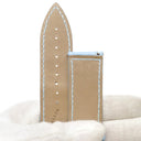 フランクミュラー FRANCK MULLER ロングアイランド 1000用 クロコバンド ライトブルー クロコダイル 腕時計パーツ 純正 替え ベルト ロング マット 22mm ブルー 水色