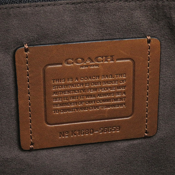 コーチ COACH メトロポリタン トート 56659 ブラウン レザー 2WAYバッグ ゴールド金具 茶 イニシャル入り