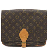 ルイヴィトン LOUIS VUITTON カルトシエール M51252  モノグラム モノグラムキャンバス ショルダーバッグ ゴールド金具 茶