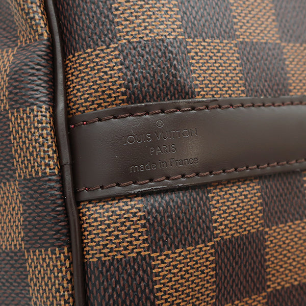 ルイヴィトン LOUIS VUITTON スピーディ バンドリエール30 N41367 ダミエエベヌ ダミエキャンバス 2WAYバッグ ゴールド金具 茶 ショルダー ミニボストン 鍵・パドロック欠品