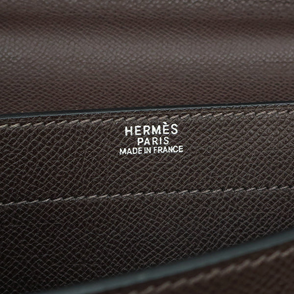 エルメス HERMES サックアデペッシュ 27 ショコラ ヴォーエプソン ビジネスバッグ シルバー金具 茶 ハンドバッグ