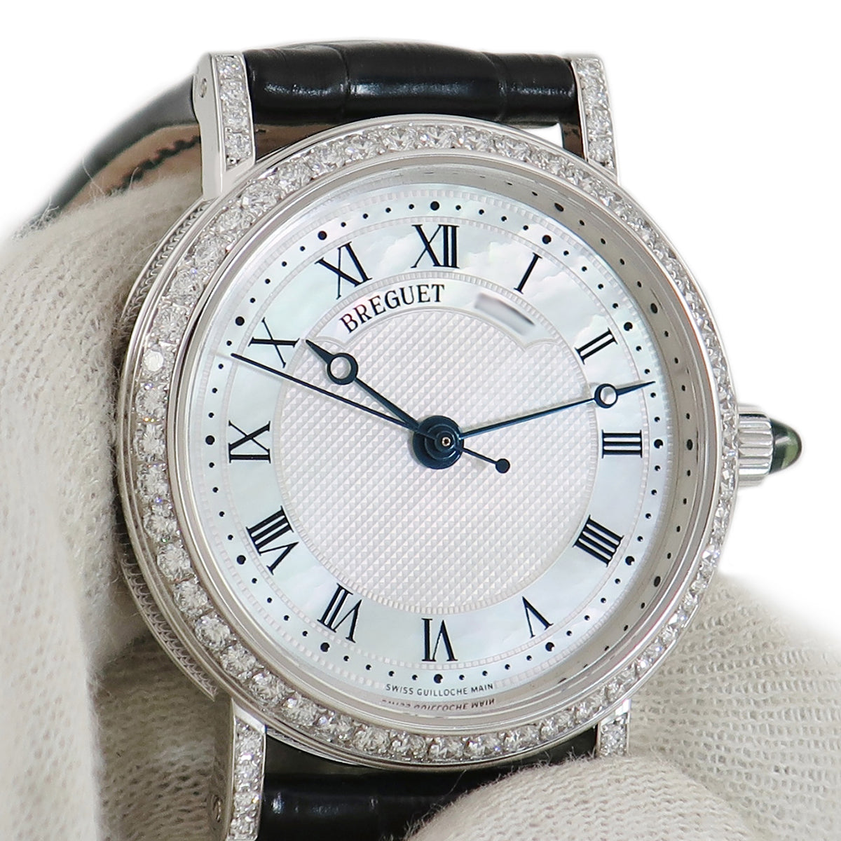 ブレゲ BREGUET クラシック 8068 8068BB/52/964/DD00 自動巻き レディース K18WG無垢 純正ダイヤ シェル