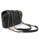 シャネル CHANEL マトラッセ ラージボーリングバッグ AS4978 ブラック キャビアスキン ショルダーバッグ ヴィンテージ金具 黒