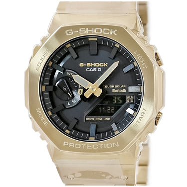 腕時計 カシオ CASIO G-SHOCK フルメタル GM-B2100GD-9AER クオーツ メンズ 未使用 タフソーラー 電波時計 耐衝撃 ゴールド